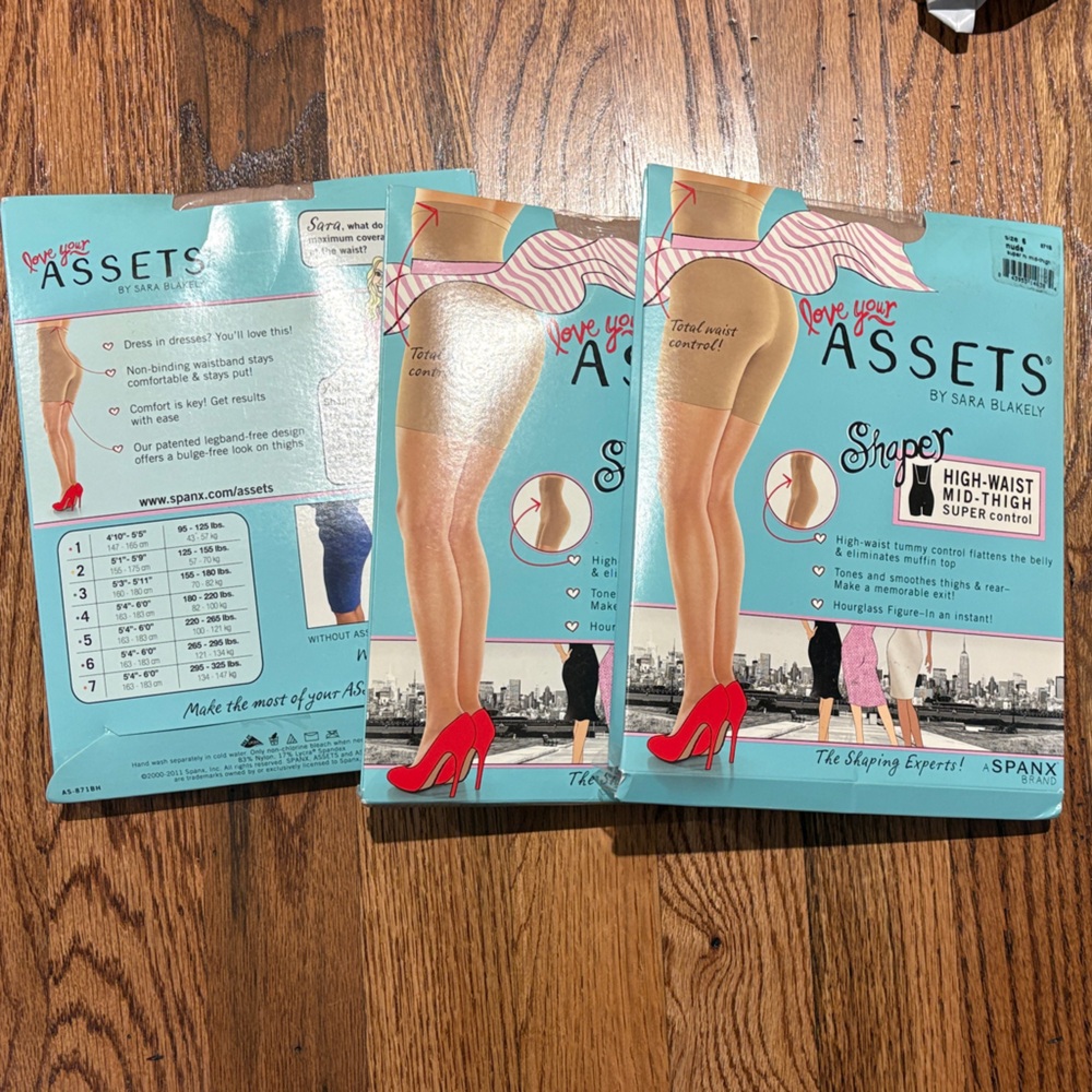 Spanx 3 pack ASSETS by Sara Blakely Sheer Control Pantyhose in Nude